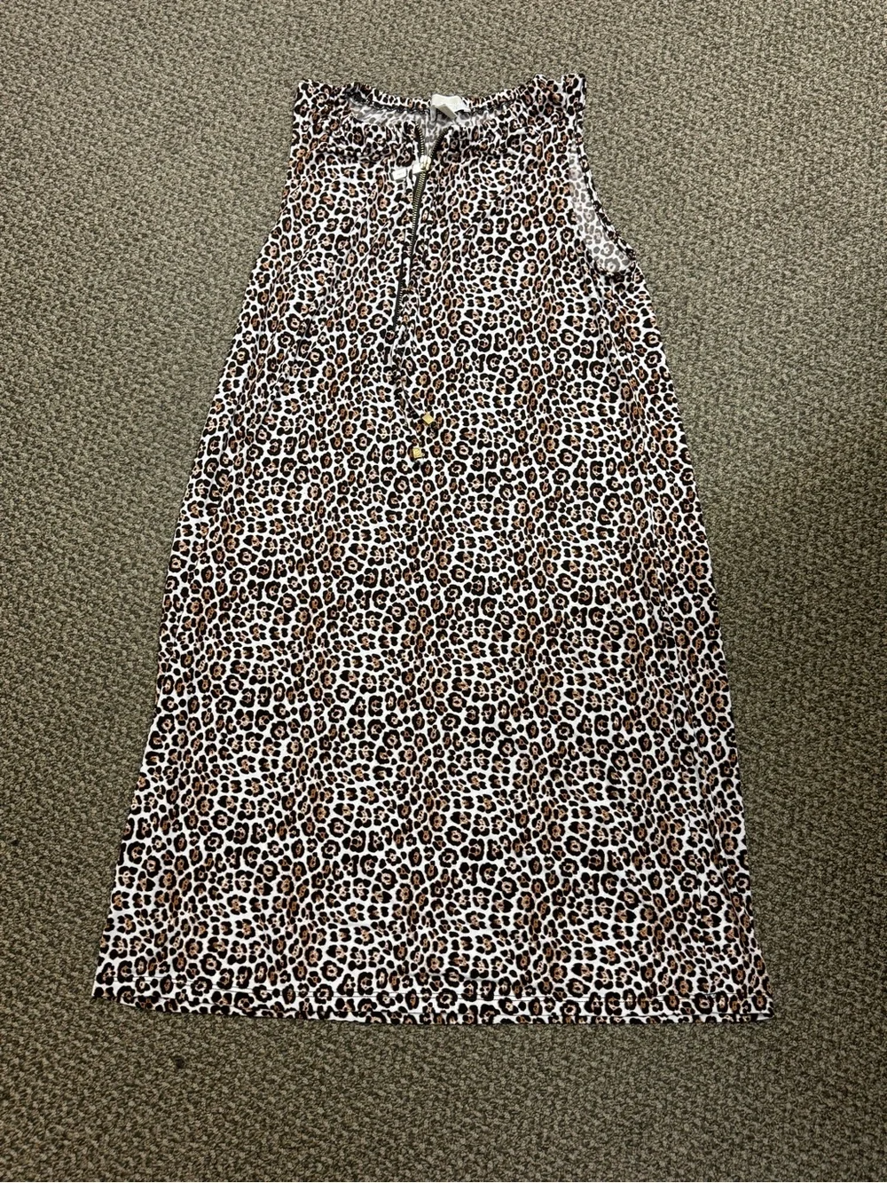 MICHAEL Michael Kors Leopard-Print Mini Dress in Brown and Black